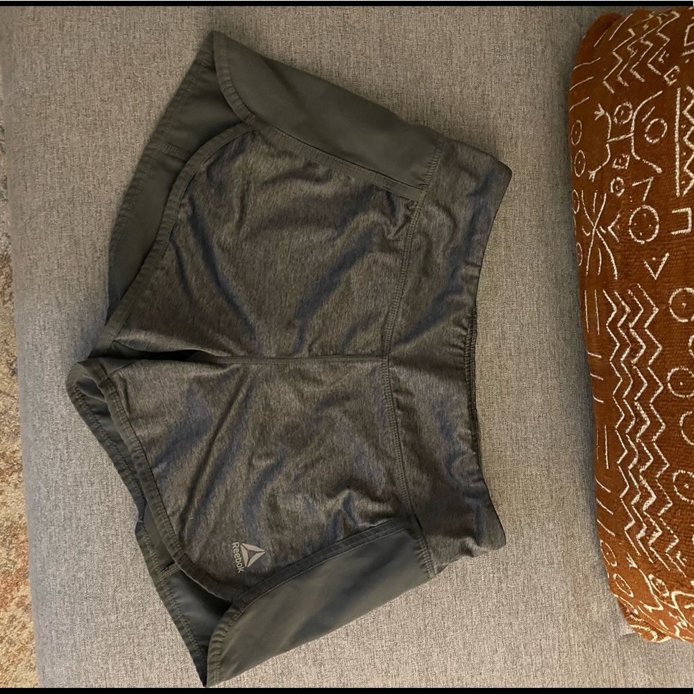 Dark Gray Reebok running shorts